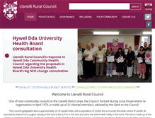 Tablet Screenshot of llanelli-rural.gov.uk